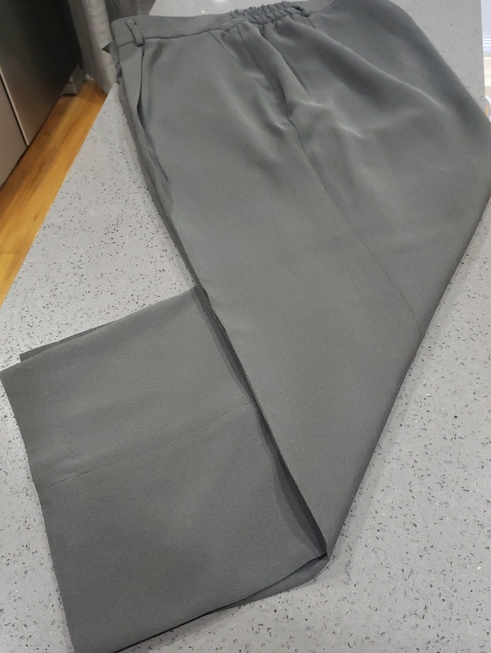 AK Anne Klein Fully Lined Women's Dark Gray Trousers, 18W - Picture 4 of 16